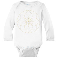 Sacred Geometry Fractal Patterns Art Good Vibe Mantra Om Tank Top Long Sleeve Baby Bodysuit | Artistshot