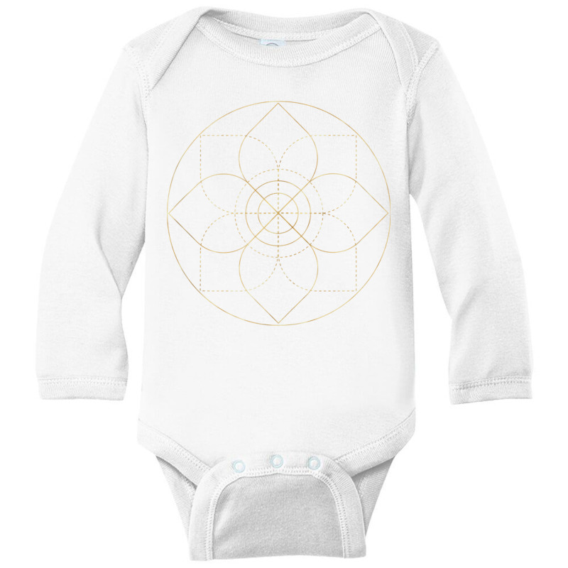 Sacred Geometry Fractal Patterns Art Good Vibe Mantra Om Tank Top Long Sleeve Baby Bodysuit by cm-arts | Artistshot