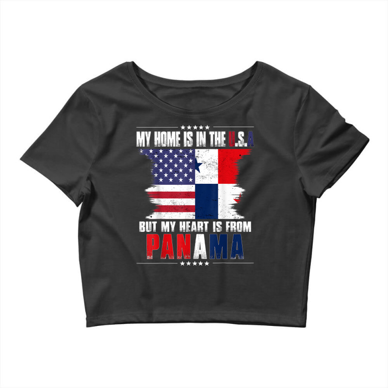 American Grown Patriot Panamanian American From Panama T Shirt Crop Top by cm-arts | Artistshot