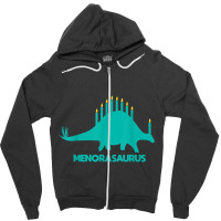 Funny Hanukkah Tee Dinosaur Stegosaurus Dino Menorah T Shirt Zipper Hoodie | Artistshot