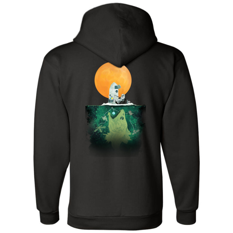 Deep Cosmic Intergalactic Fishing Champion Hoodie by JesseWatson | Artistshot