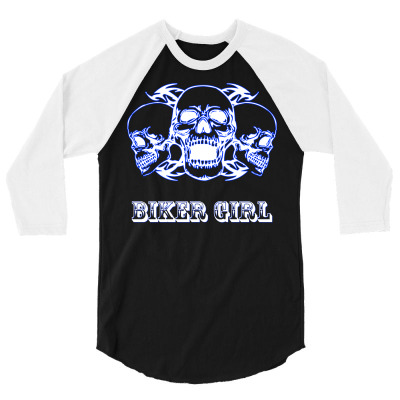 Biking Women Motorcycle 3/4 Sleeve Shirt Designed By Vimes7429
