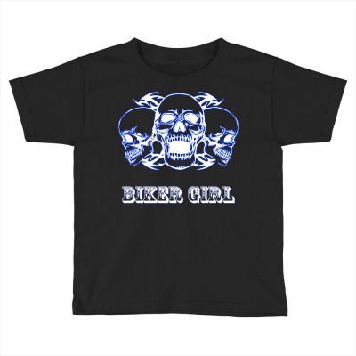 Biking Women Motorcycle Toddler T-shirt Designed By Vimes7429