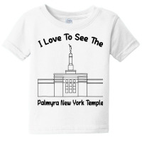 Palmyra Ny Temple, I Love To See My Temple, Primary Raglan Baseball Te Baby Tee | Artistshot