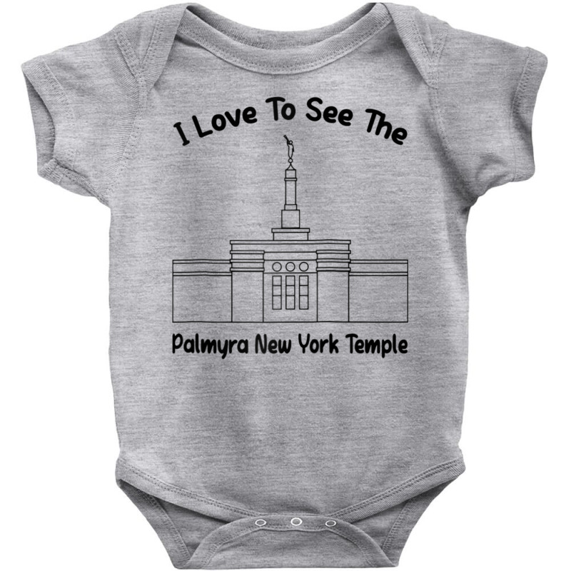 Palmyra Ny Temple, I Love To See My Temple, Primary Raglan Baseball Te Baby Bodysuit by cm-arts | Artistshot