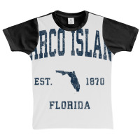 Marco Island Florida Fl Vintage Athletic Navy Sports Design Tank Top Graphic Youth T-shirt | Artistshot