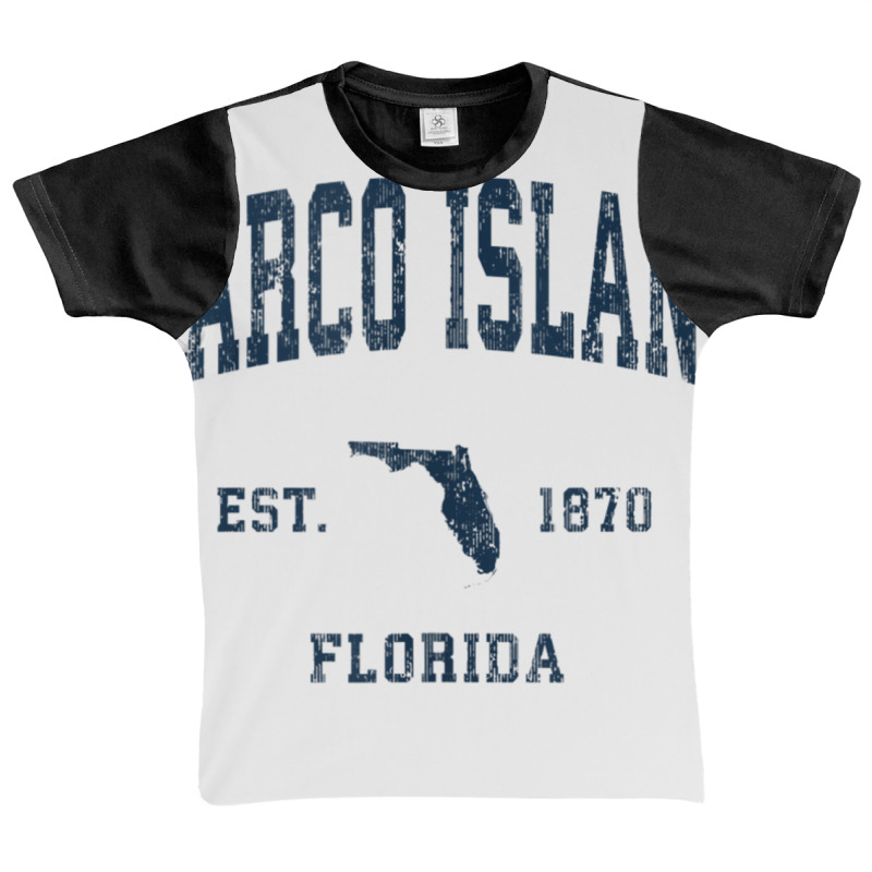 Marco Island Florida Fl Vintage Athletic Navy Sports Design Tank Top Graphic Youth T-shirt by cm-arts | Artistshot