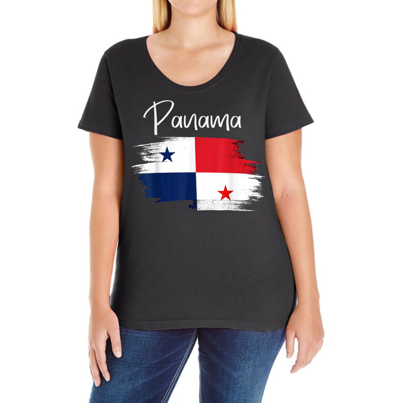 Panama Flag Tshirt, Panamanian Tshirt, Panama Flag For Women T Shirt Ladies Curvy T-Shirt by cm-arts | Artistshot