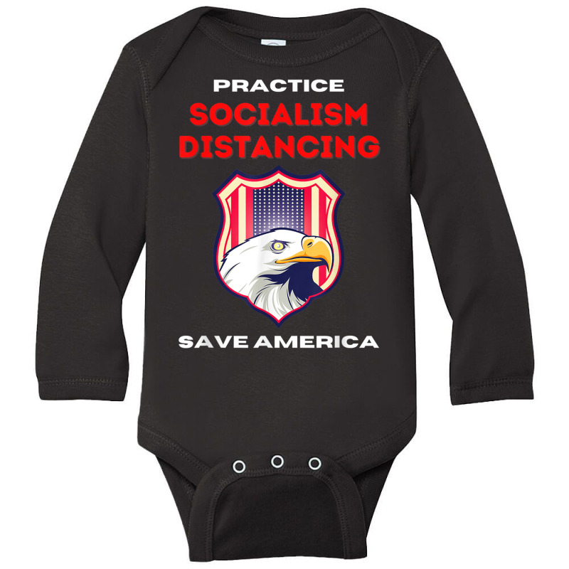 Socialism Distancing And Socialist Distancing A Capitalism T Shirt Long Sleeve Baby Bodysuit by cm-arts | Artistshot