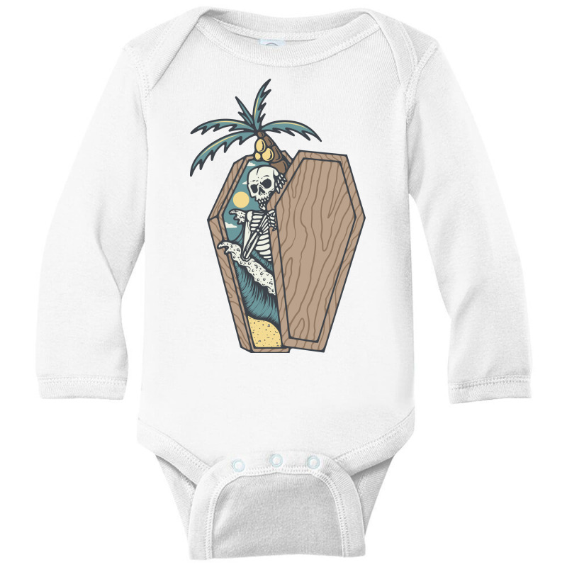 Rest In Paradise Long Sleeve Baby Bodysuit by Quilimo | Artistshot