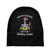 When You're Dead Inside But It's The Holiday Season Nurse T Shirt Baby Beanies | Artistshot