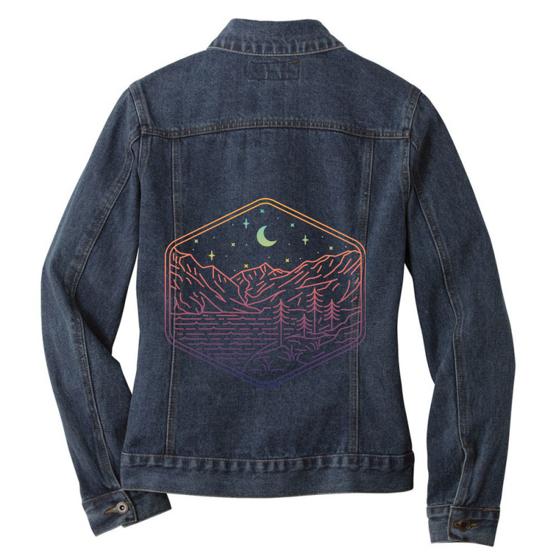 Great Night Ladies Denim Jacket by Quilimo | Artistshot