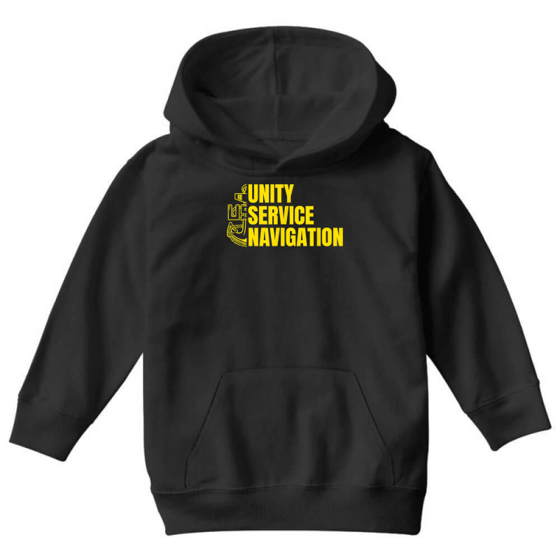 Unity Service Navigation Chief Phrase For Naval Cpo T Shirt Youth Hoodie by cm-arts | Artistshot