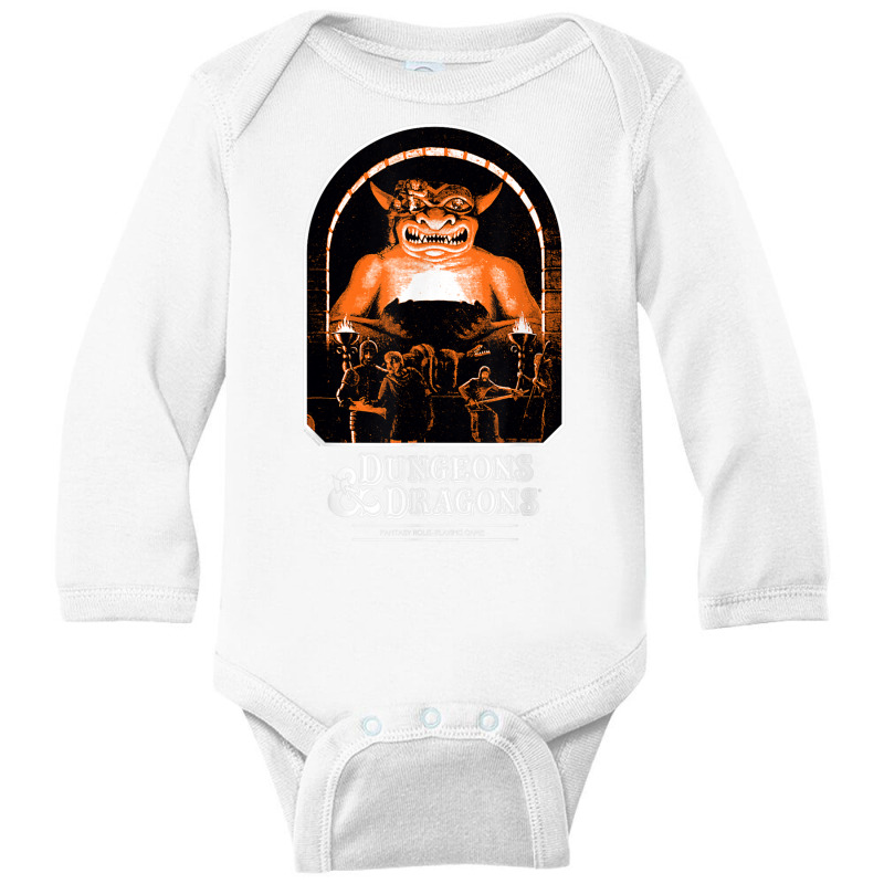 Dungeons & Dragons Vintage Player's Handbook T Shirt Long Sleeve Baby Bodysuit by cm-arts | Artistshot