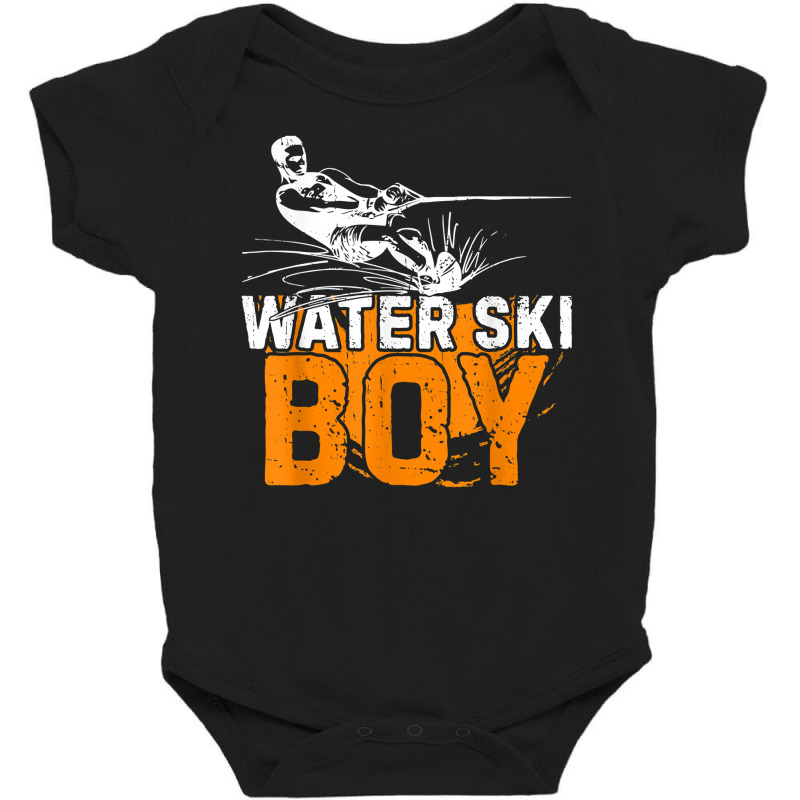 Water Ski Boy Funny Water Skiing Water Sports Waterskiing T Shirt Baby Bodysuit by cm-arts | Artistshot