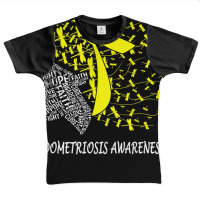 We Wear Yellow For Endometriosis Awareness T Shirt Graphic Youth T-shirt | Artistshot