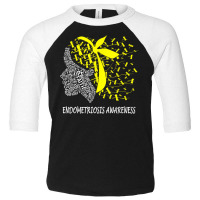 We Wear Yellow For Endometriosis Awareness T Shirt Toddler 3/4 Sleeve Tee | Artistshot