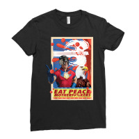 Peacemaker Eat Peace With Eagle T Shirt Ladies Fitted T-shirt | Artistshot