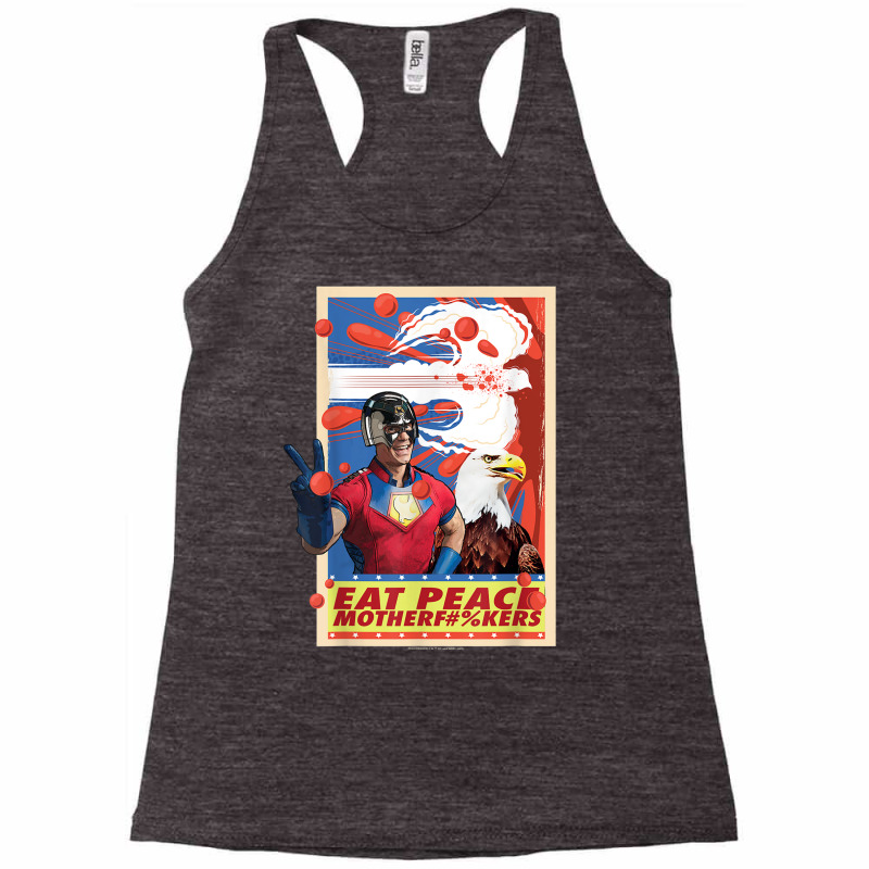 Peacemaker Eat Peace With Eagle T Shirt Racerback Tank | Artistshot