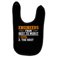 Womens Engineers Best To Worst Civil Engineer Dad V Neck T Shirt Baby Bibs | Artistshot