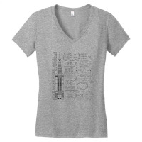 Space Launch Artemis Sls Rocket Science Equations Women's V-neck T-shirt | Artistshot