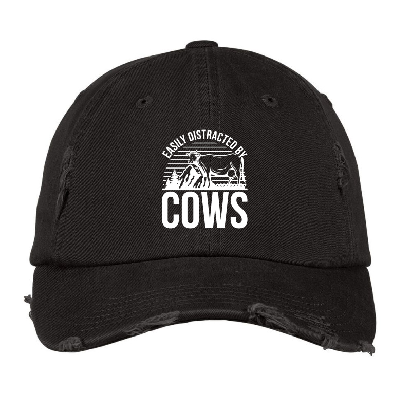 Farm Animal Pet Cow Vintage Cap by cm-arts | Artistshot