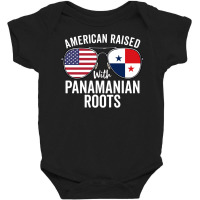 American Raised With Panamanian Roots Usa Panama Flag Pullover Hoodie Baby Bodysuit | Artistshot