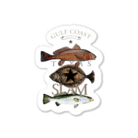 Texas Slam Fishing Red Drum Flounder Trout T Shirt Sticker | Artistshot