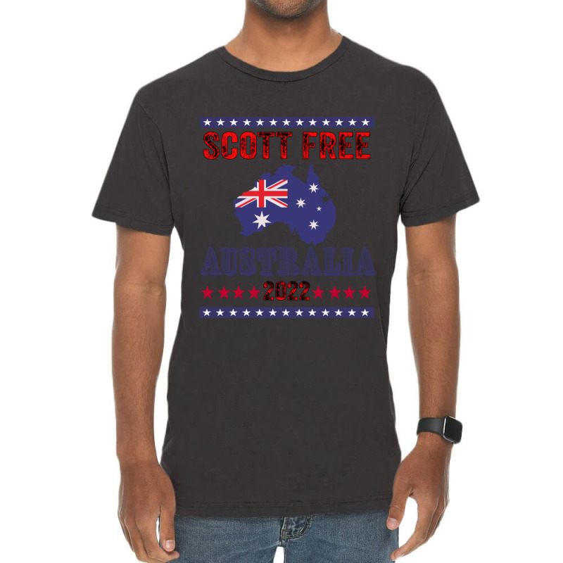 Scott Free - Australia Federal Election 2022 Fitted Scoop Vintage T-Shirt by GEORGEJUBILEE | Artistshot