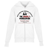 The Wellington Vampire Society Youth Zipper Hoodie | Artistshot