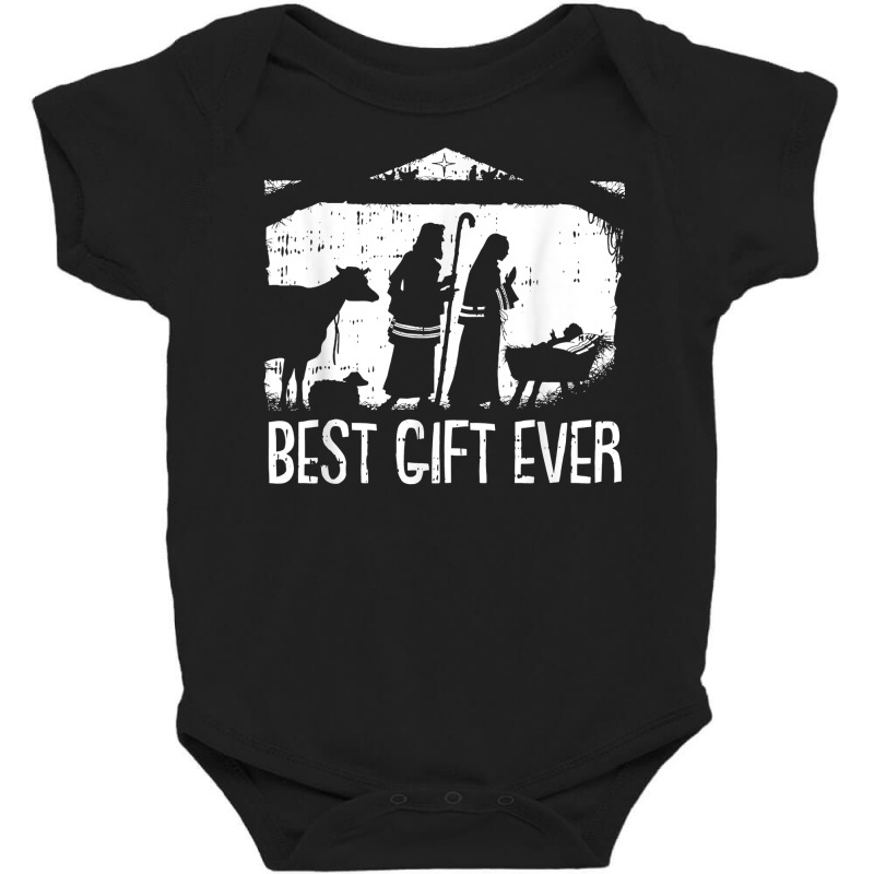 Best Ever Christmas Cool Jesus Nativity Scene Christian T Shirt Baby Bodysuit by cm-arts | Artistshot