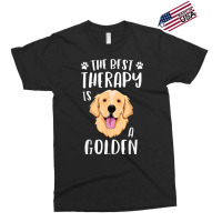 The Best Therapy Is A Golden Retriever Fur Mama Women Dog Exclusive T-shirt | Artistshot