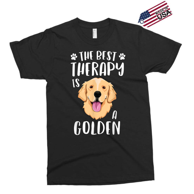 The Best Therapy Is A Golden Retriever Fur Mama Women Dog Exclusive T-shirt by DevynGiorgio | Artistshot