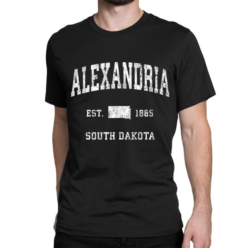 Alexandria South Dakota Sd Vintage Athletic Sports Design Tank Top Classic T-shirt by cm-arts | Artistshot