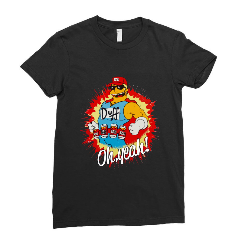 Duffman The Simpson Ladies Fitted T-Shirt by cm-arts | Artistshot