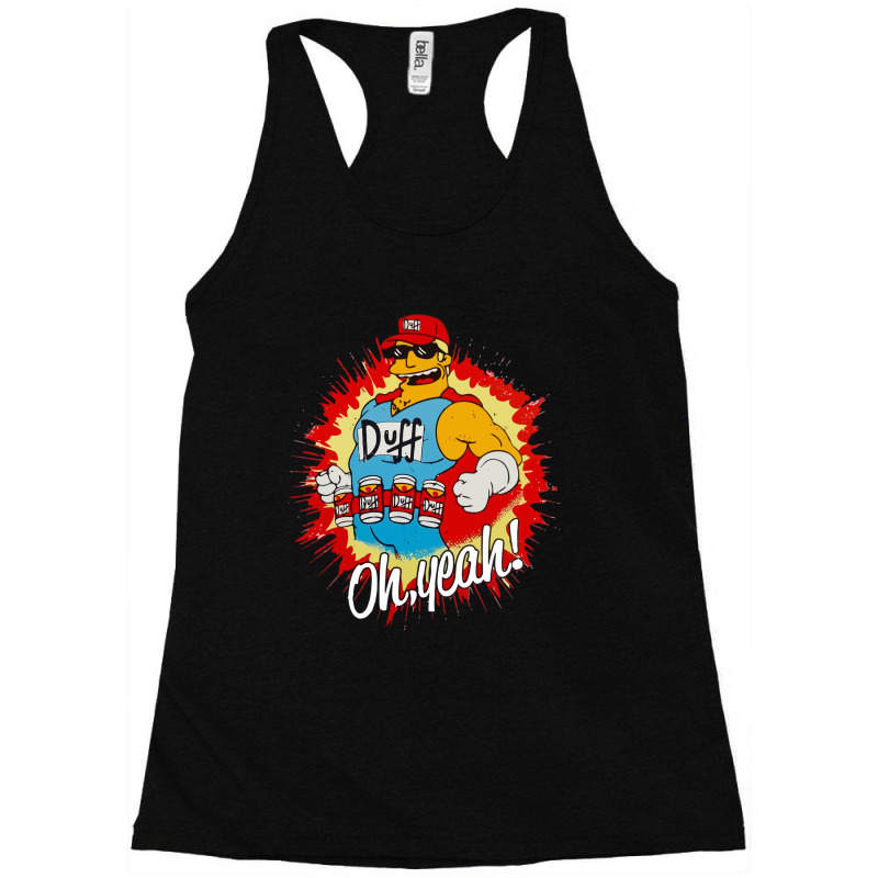 Duffman The Simpson Racerback Tank by cm-arts | Artistshot