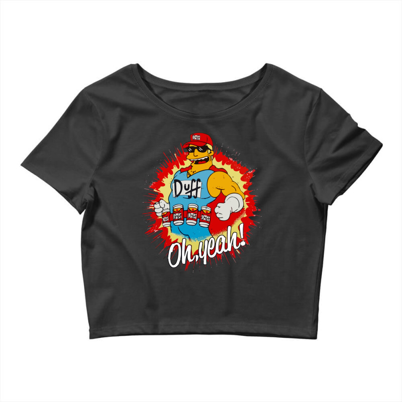 Duffman The Simpson Crop Top by cm-arts | Artistshot