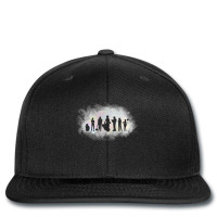 Surfer Silhouettes Back Black Printed Hat | Artistshot