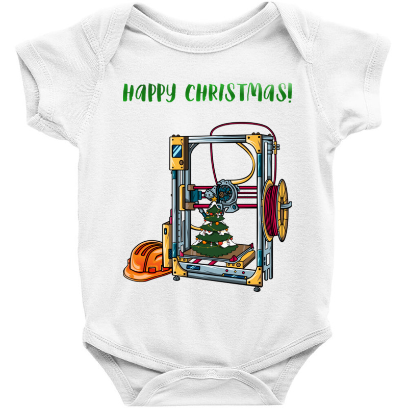 3d Printer 1 Christmas Edition Baby Bodysuit by cm-arts | Artistshot