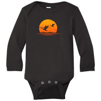 Goose Sunset Long Sleeve Baby Bodysuit | Artistshot