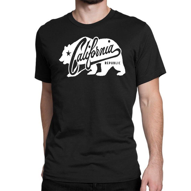 California Republic Grunge Bear Lifestyle Classic T-shirt by cm-arts | Artistshot