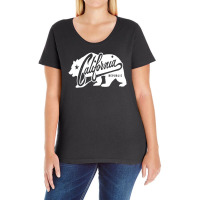 California Republic Grunge Bear Lifestyle Ladies Curvy T-shirt | Artistshot