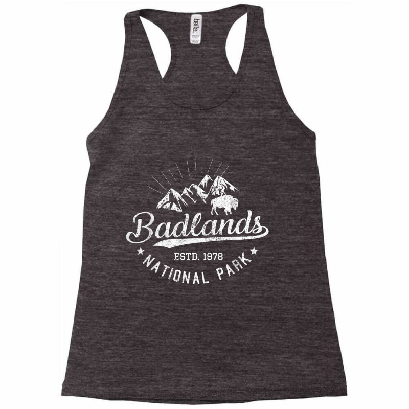 Badlands National Park Retro Vintage South Dakota Gift T Shirt Racerback Tank by cm-arts | Artistshot