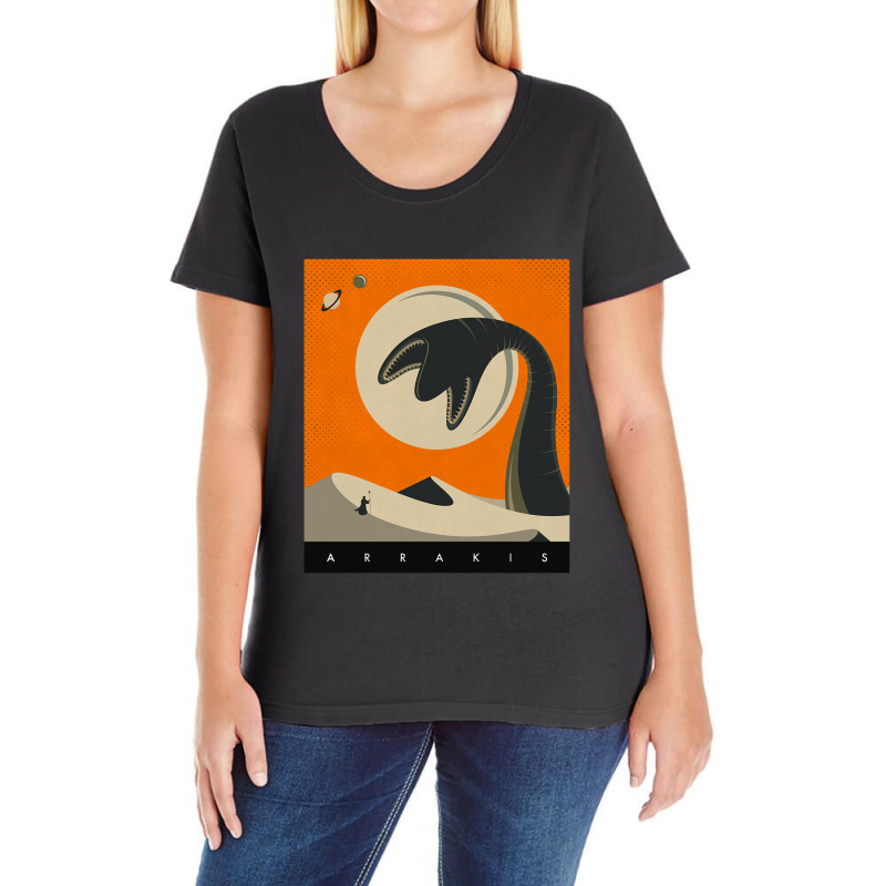 Visit Animal Scary Sand Ladies Curvy T-shirt | Artistshot