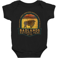 Badlands National Park South Dakota Bison Vacation Souvenir Tank Top Baby Bodysuit | Artistshot