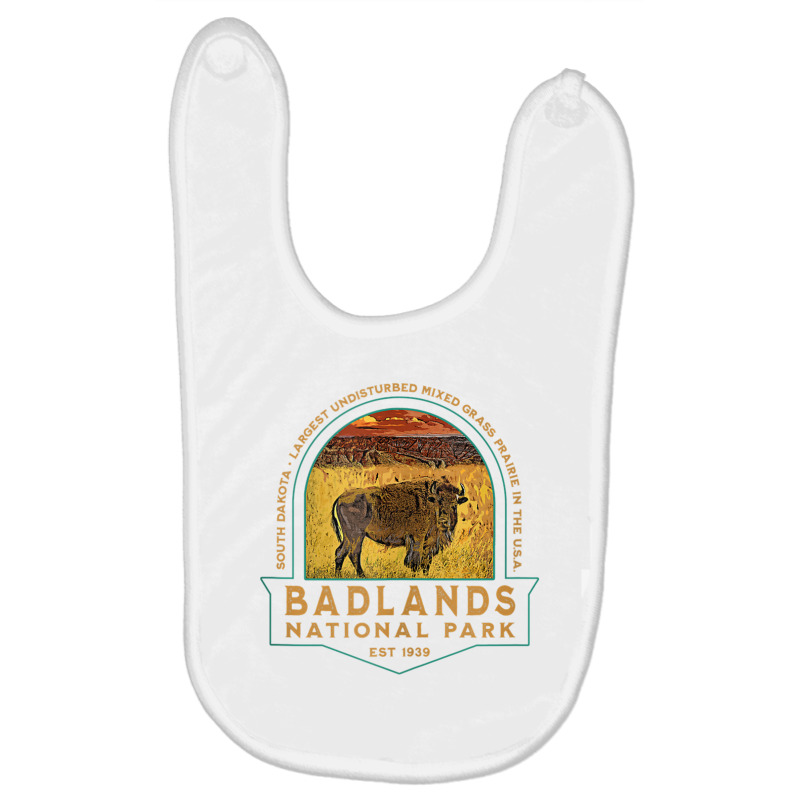 Badlands National Park South Dakota Bison Vacation Souvenir Tank Top Baby Bibs by cm-arts | Artistshot