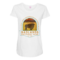 Badlands National Park South Dakota Bison Vacation Souvenir Tank Top Maternity Scoop Neck T-shirt | Artistshot