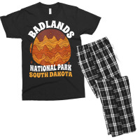 Badlands National Park South Dakota Retro Badlands T Shirt Men's T-shirt Pajama Set | Artistshot