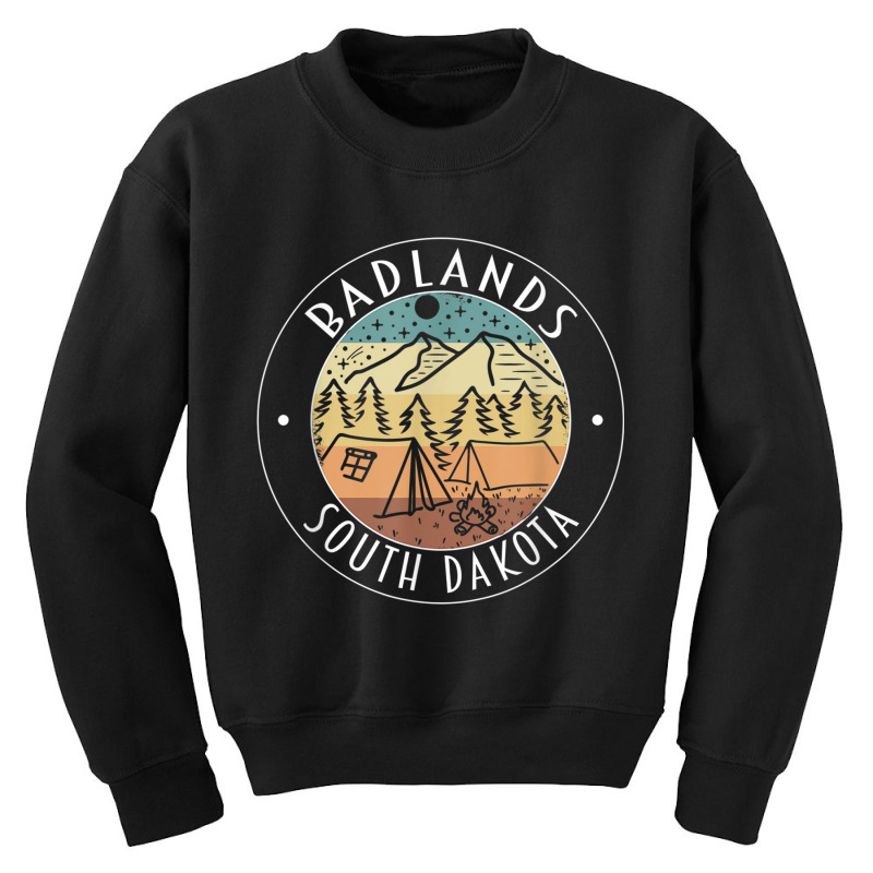 Badlands National Park South Dakota Hiking Camping Outdoor T Shirt Youth Sweatshirt by cm-arts | Artistshot