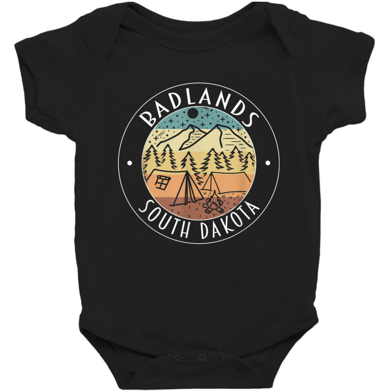 Badlands National Park South Dakota Hiking Camping Outdoor T Shirt Baby Bodysuit by cm-arts | Artistshot